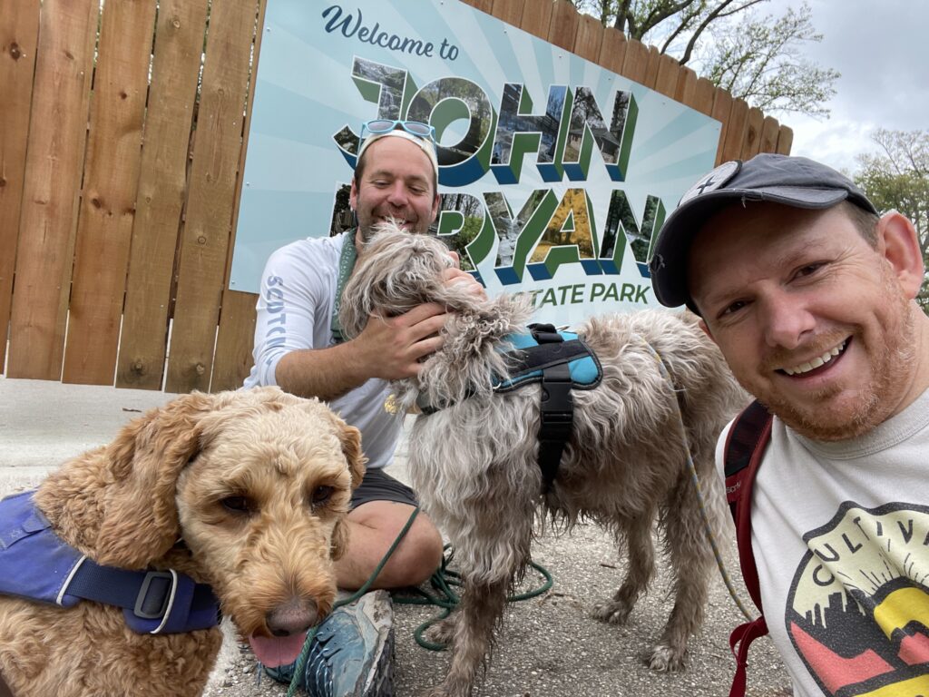 John Bryan State Park got a new sign so we took a selfie to celebrate!
