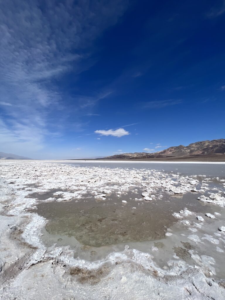 The resurfaced Manly Lake in Death Valley National Park, photo taken mid March 2024.
