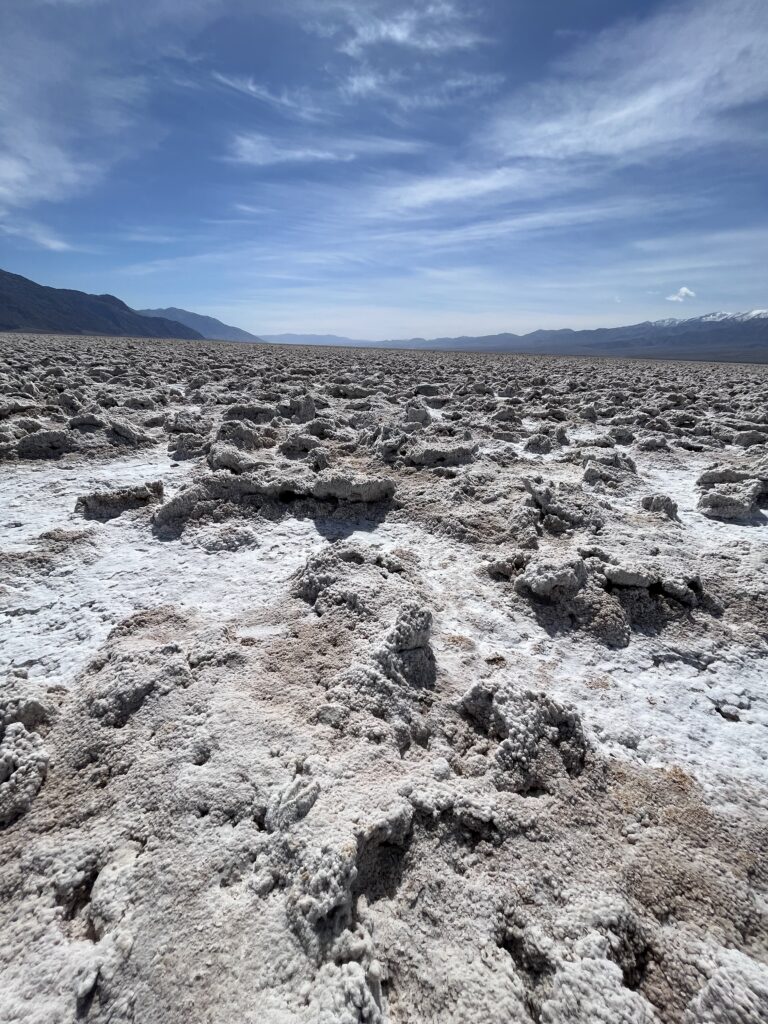 The amazing Devil's Golf Course in Death Valley.