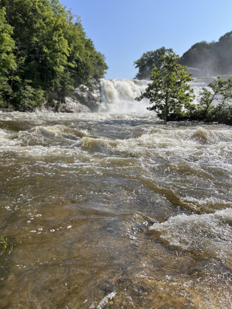 Falls Village Connecticut, a gushing waterfall on the Appalachian Trail!