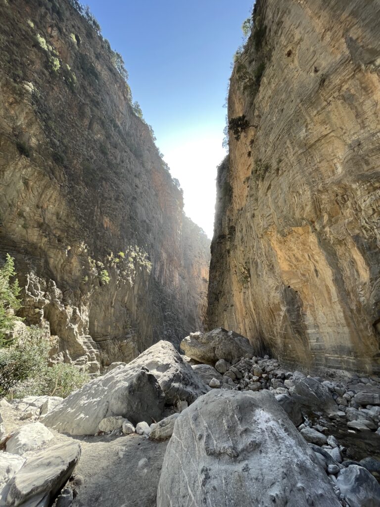 Day Hiking Samaria Gorge in Crete Greece. An epic day hike!