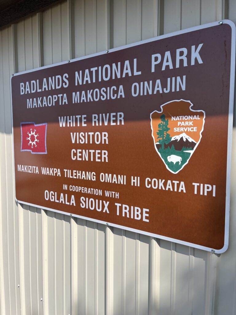 White River Visitor Center in Badlands National Park.